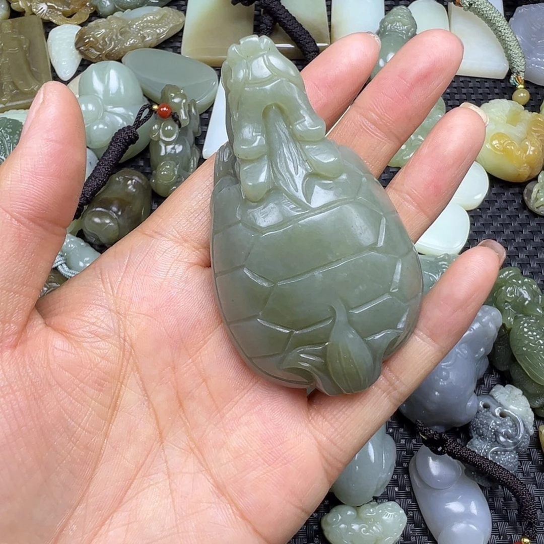 和田玉未镶嵌吊坠(不含链)