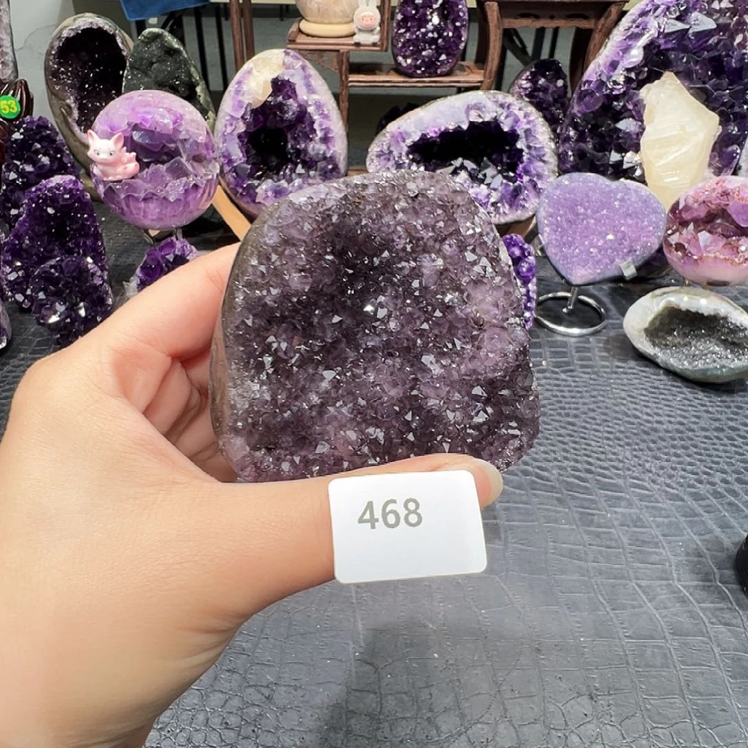珠宝半成品未镶嵌紫晶