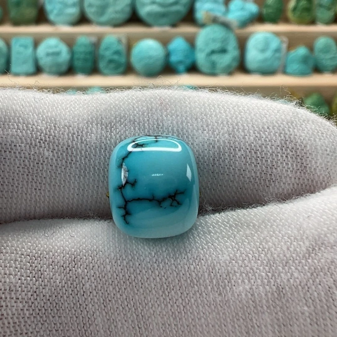 未镶嵌绿松石老型珠10.5x8.9mm