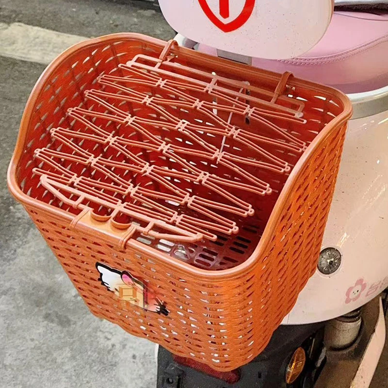 雅迪钉钉后置车筐通用摩托车后尾挂篮置物神器车篓后用靠背菜篮子