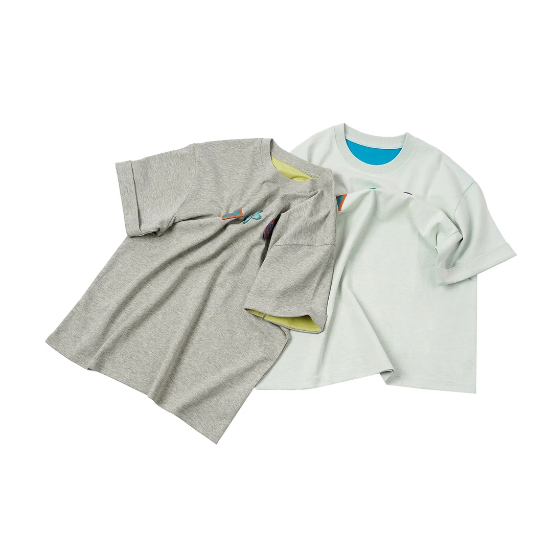 【圆领彩色刺绣短袖】DC5ZA0324