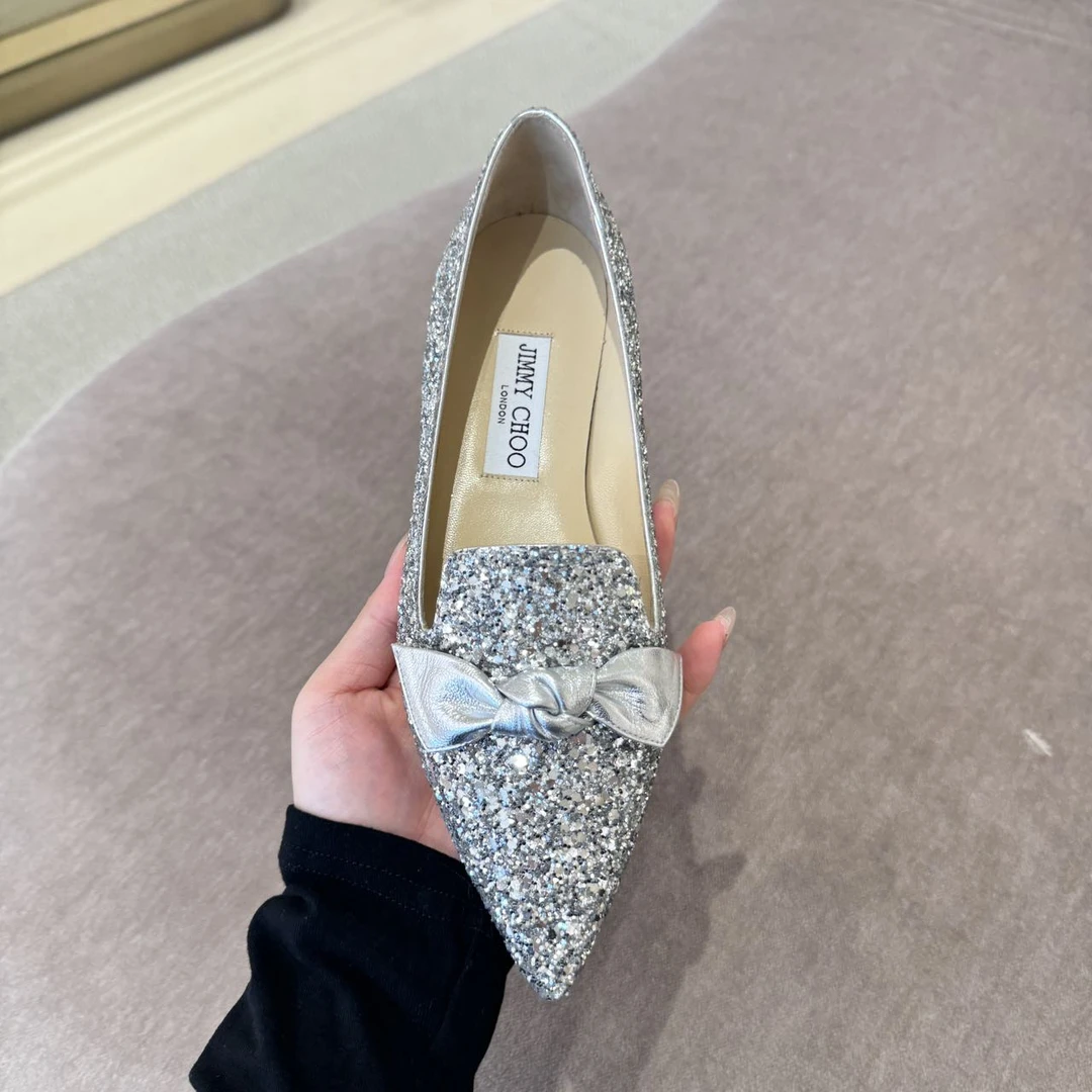 全新未使用 JIMMY CHOO/吉米周 /周仰杰/XIAOYU/平底鞋