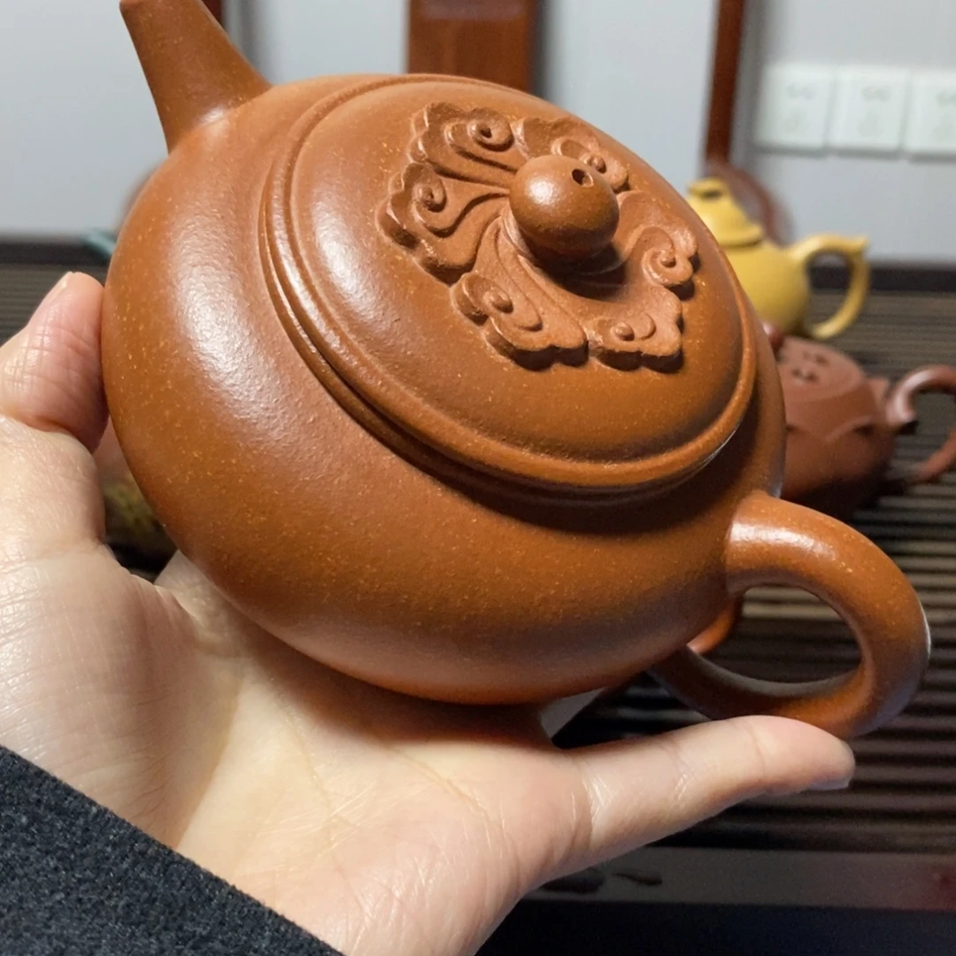 茶壶紫砂240cc.      红降坡
