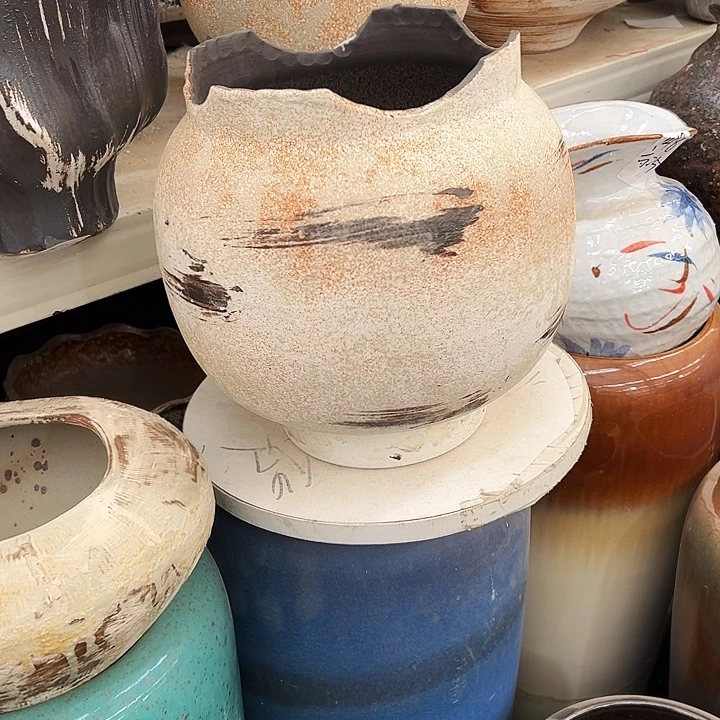 景德镇精品花盆栽适合盆栽口20高25