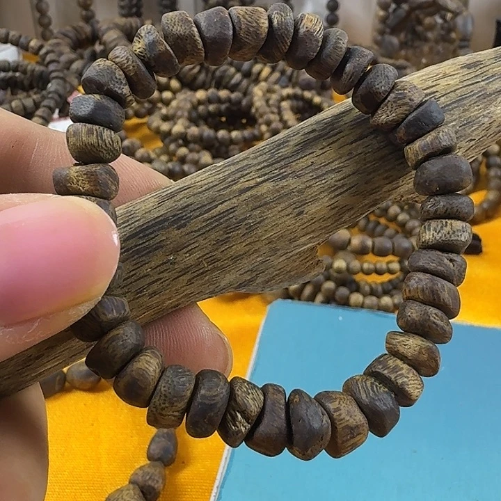 沉香沉香枕树丁壳子陆河九九沉卡8单圈7.4克