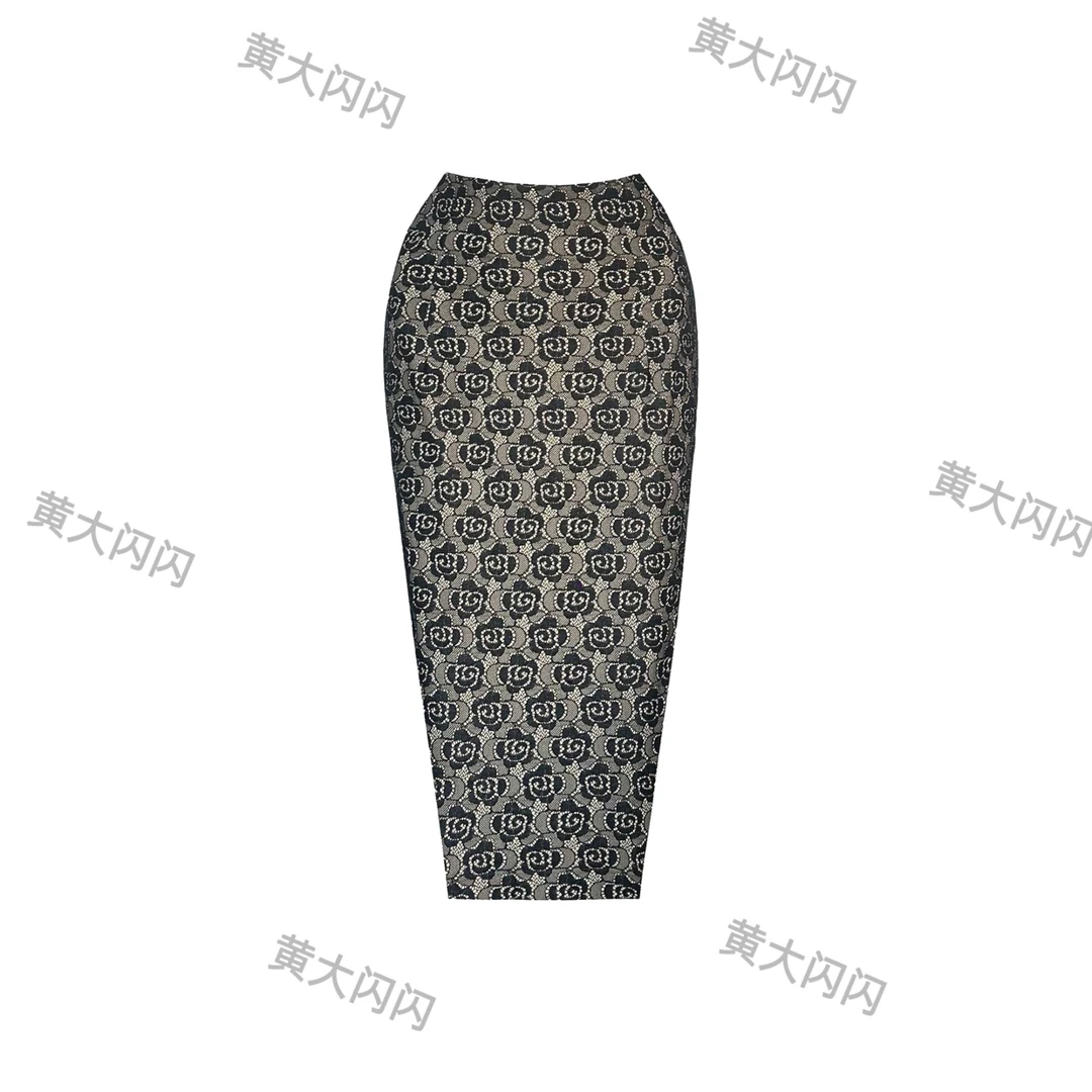 闪闪推荐【魅惑大女人】纯欲设计感小众有弹力百搭半身裙SSQ2101