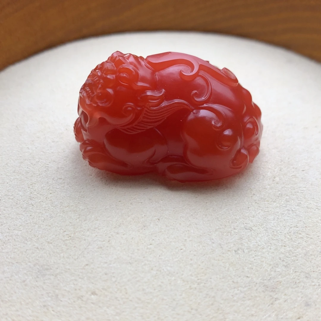 南红玛瑙未镶嵌保山天然原矿南红貔貅吊坠