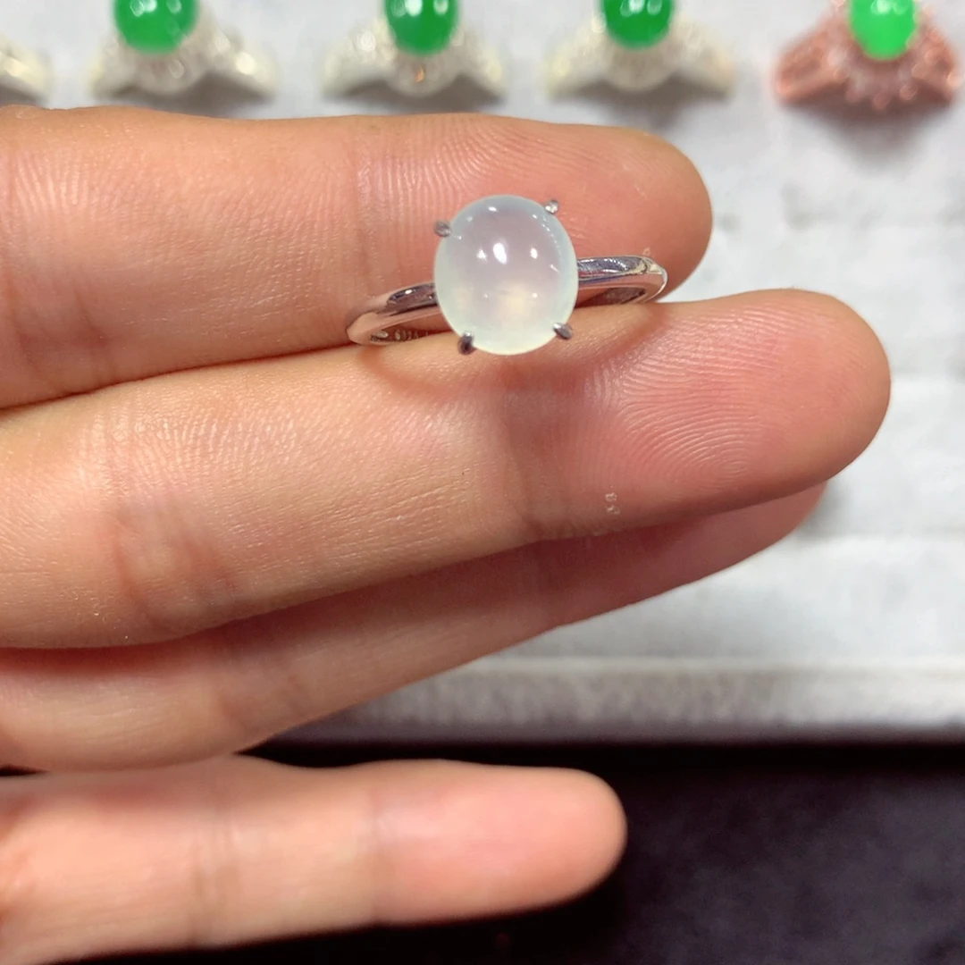 【闪购商品】翡翠戒指未镶嵌彩****财翡翠戒指