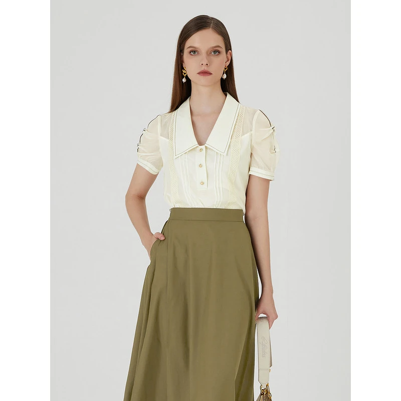 【尚雅】莱芙·艾迪儿梭织上衣1E2S25145