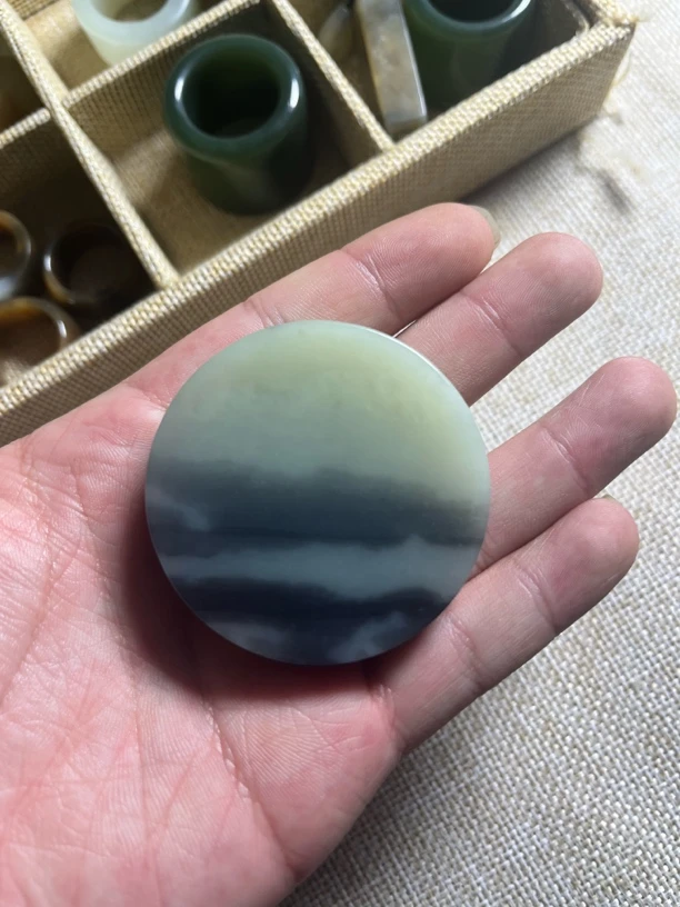 和田玉青花平安牌
