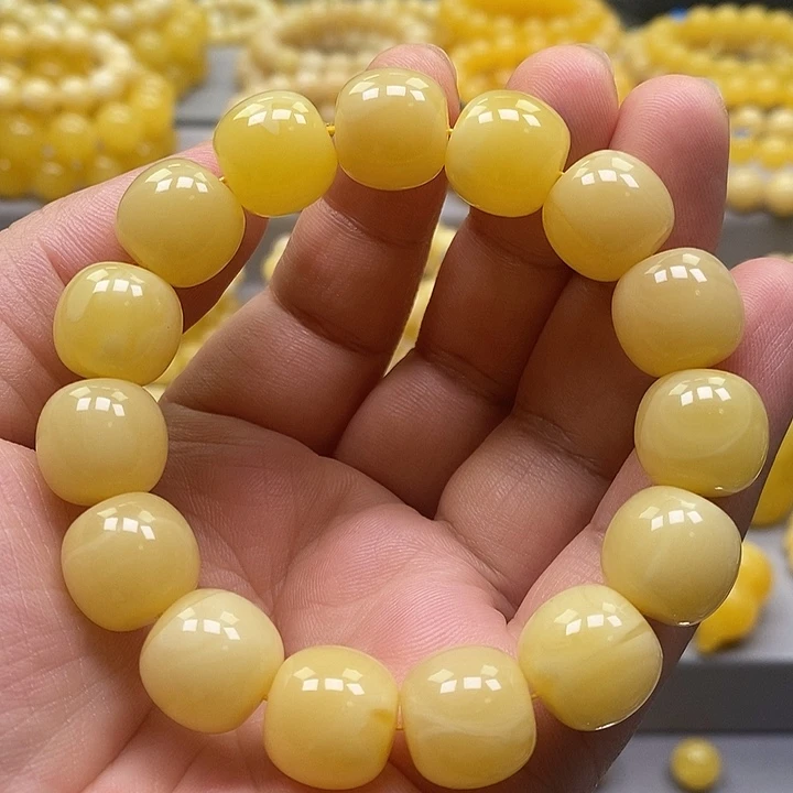 琥珀未镶嵌手链手串