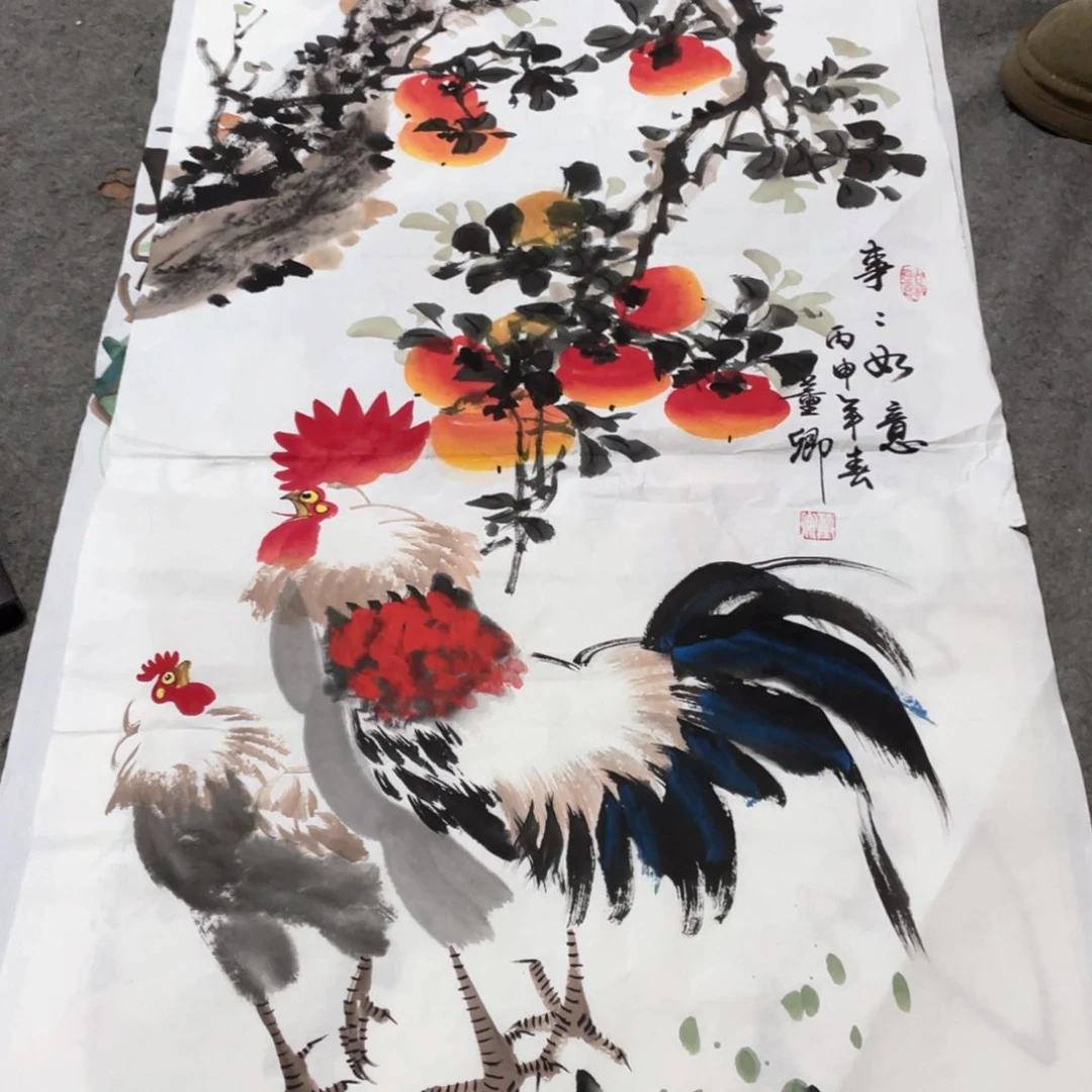 国画国画作品画心一张
