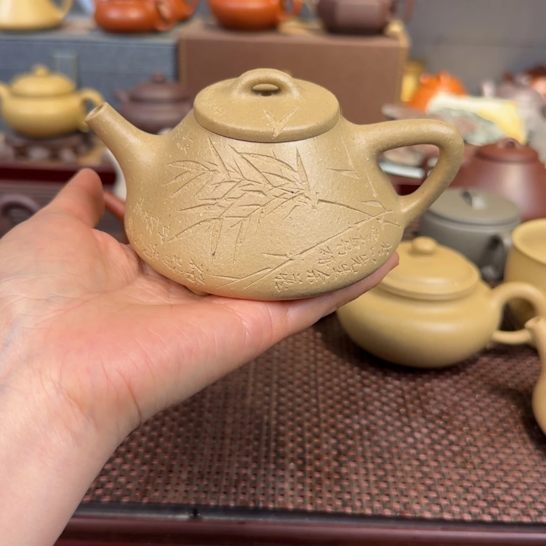 本山绿泥茶壶梨皮200毫升左右