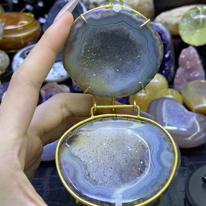 未镶嵌珠宝半成品水晶聚宝盆