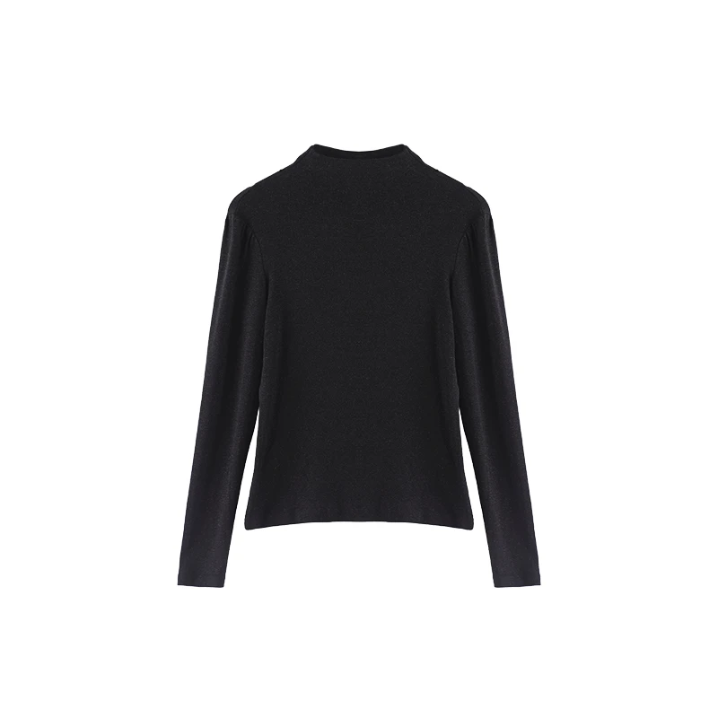 【龙哥专属】T1357002秋冬季女装新品长袖T恤舒适百搭