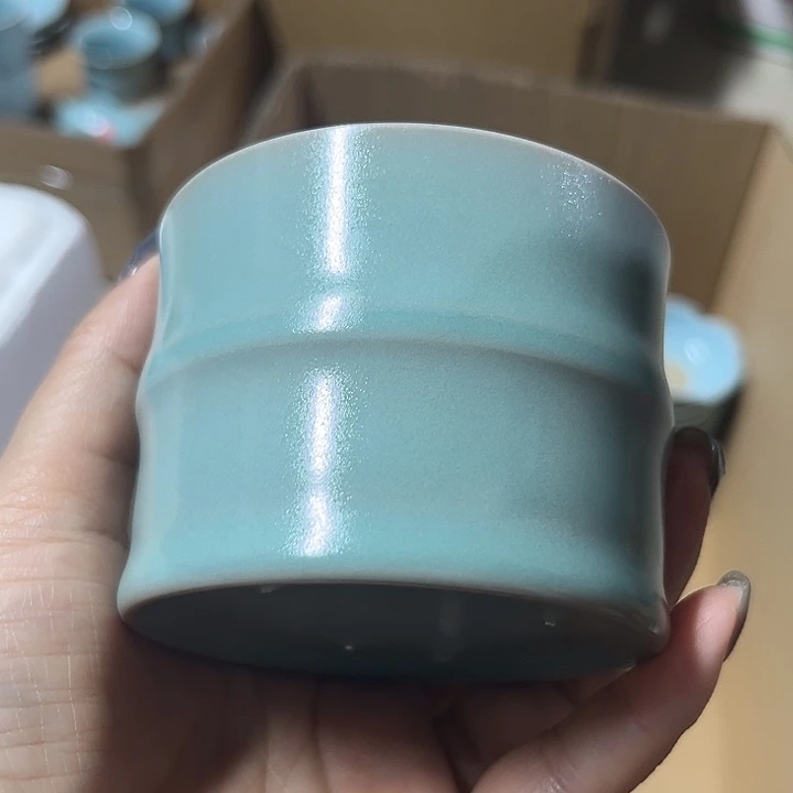 杯原产地汝瓷生产瑕品