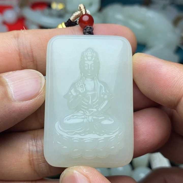 和田玉（碧玉）未镶嵌吊坠(不含链)