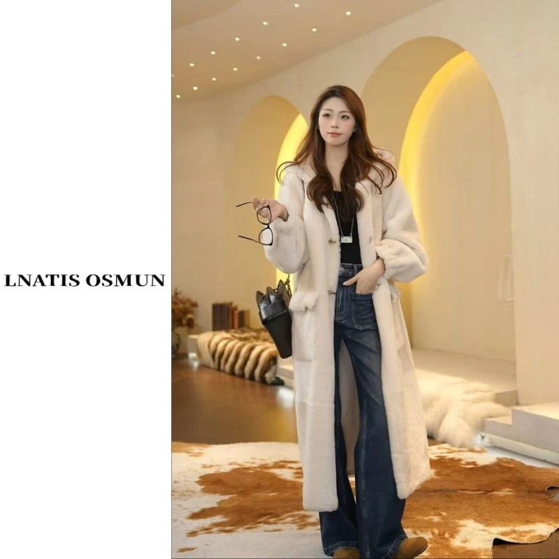 LNATIS OSMUN | 星絮漫光 进口美皮极细羊皮毛一体连帽52092