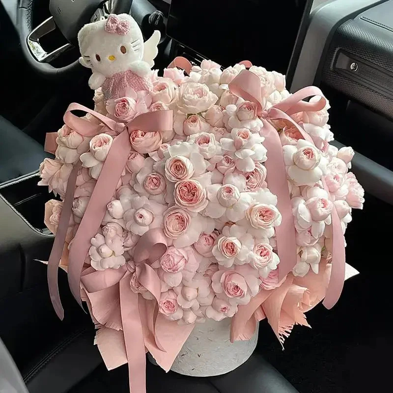 仙子之吻泡泡玫瑰花束鲜花速递全国同城配送女友生日广州上海杭州