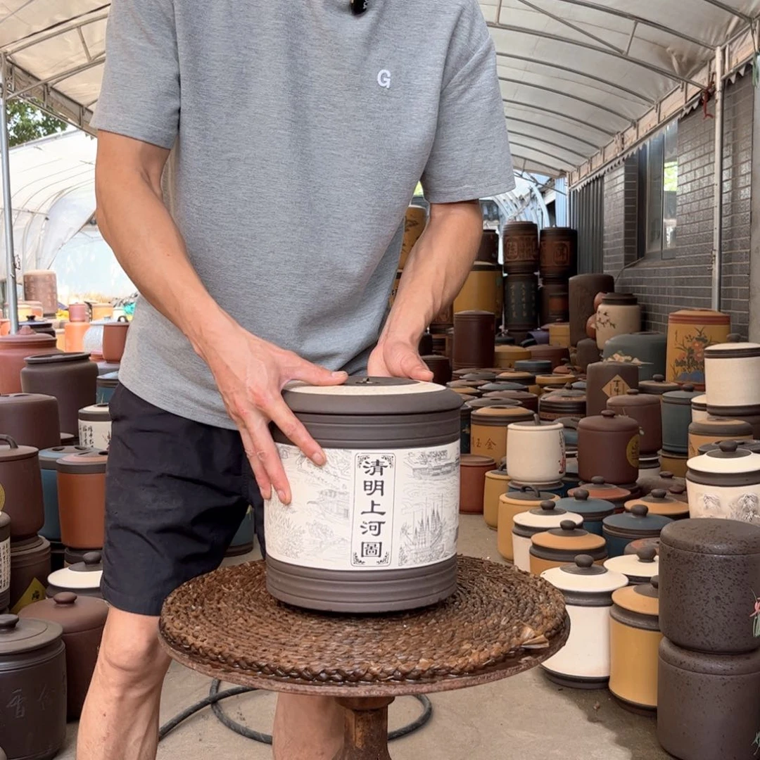 紫砂茶叶罐8 饼茶叶罐