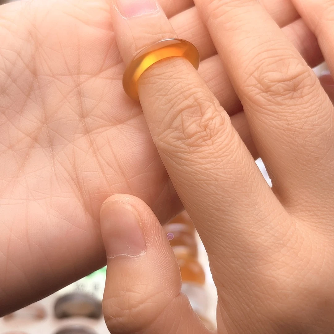 玛瑙/玉髓戒指未镶嵌