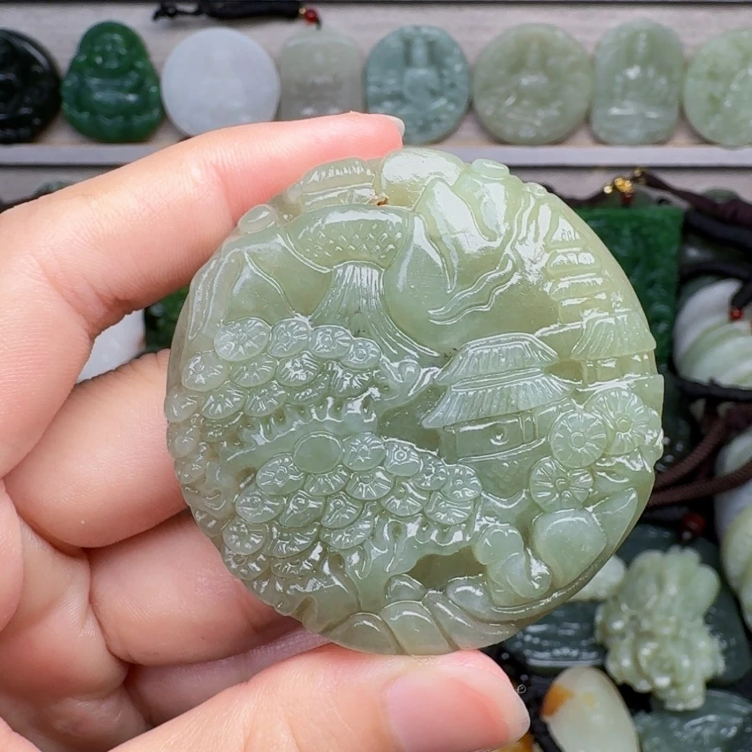 和田玉未镶嵌颈饰