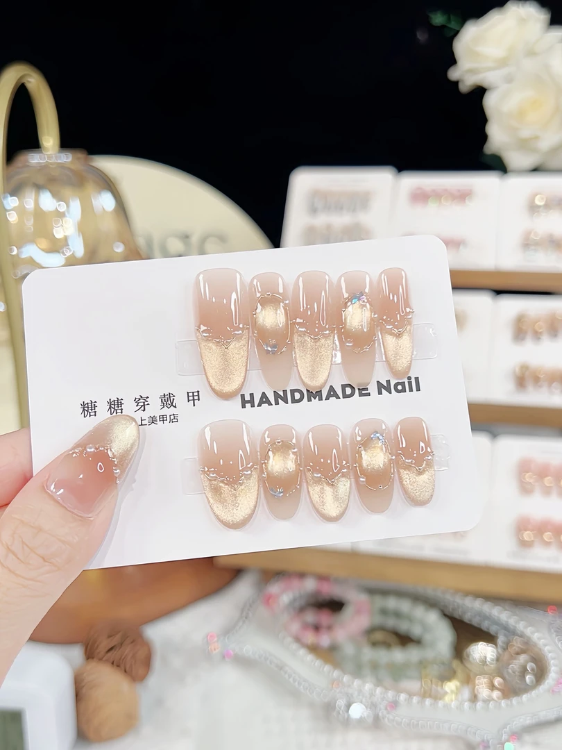 【纸醉金迷】纯手工穿戴甲精致新年款式十片装