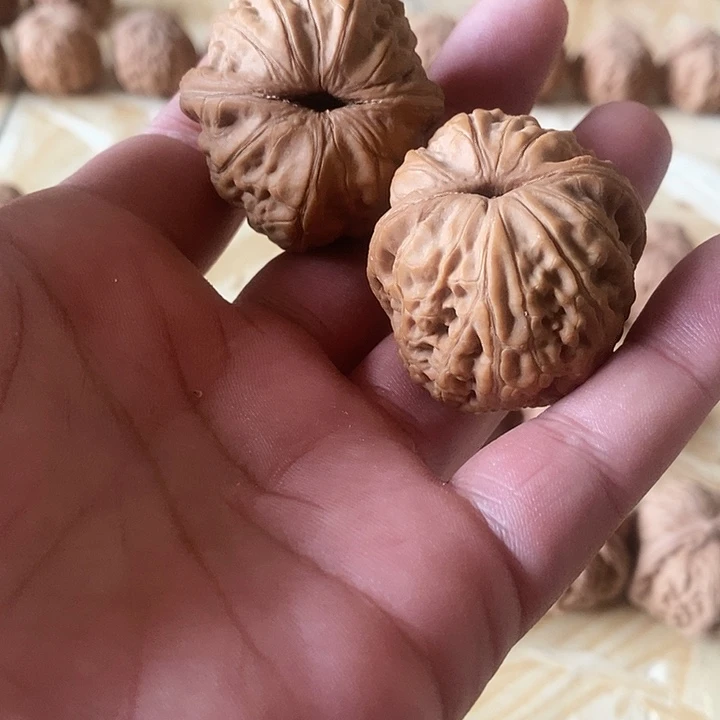 蓝***记吊坠文玩核桃全品无修元宝42