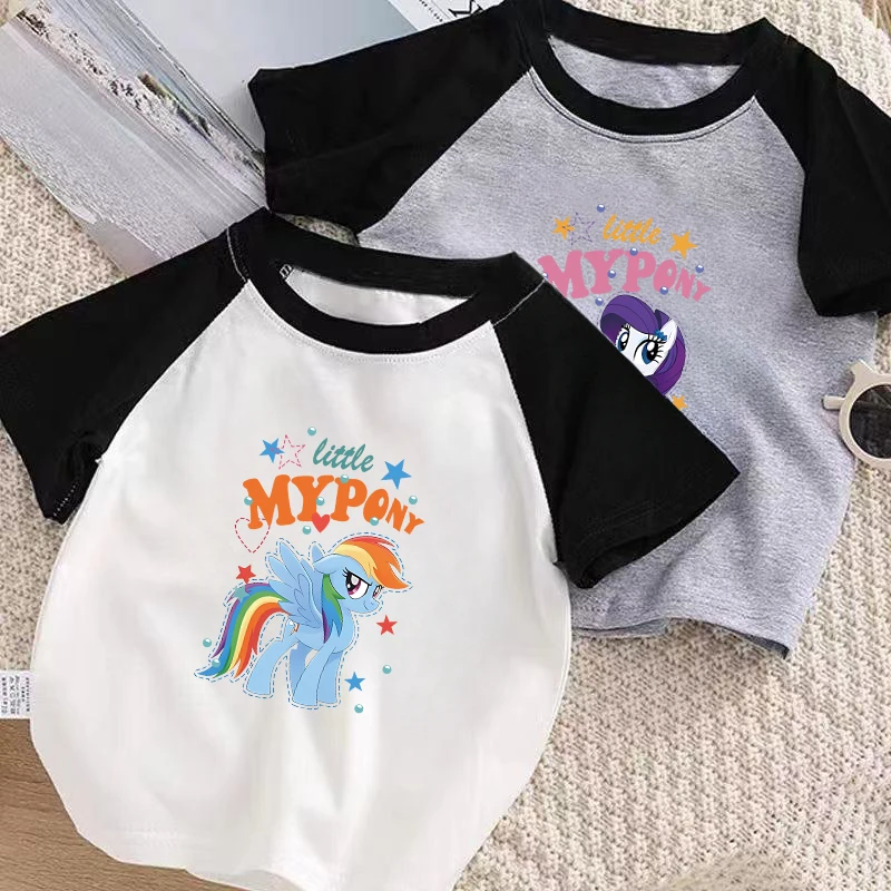 女童纯棉短袖T恤儿童宝宝夏季新款卡通宝莉休闲打底衣服外穿上衣t