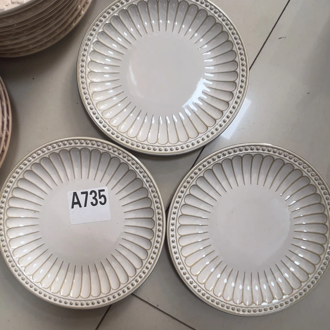 瓷片瑕疵特价陶瓷浅盘