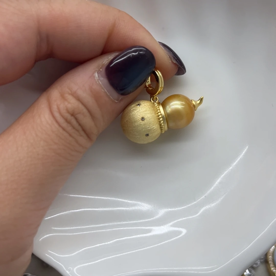 海水珍珠吊坠(不含链)银S925镶嵌