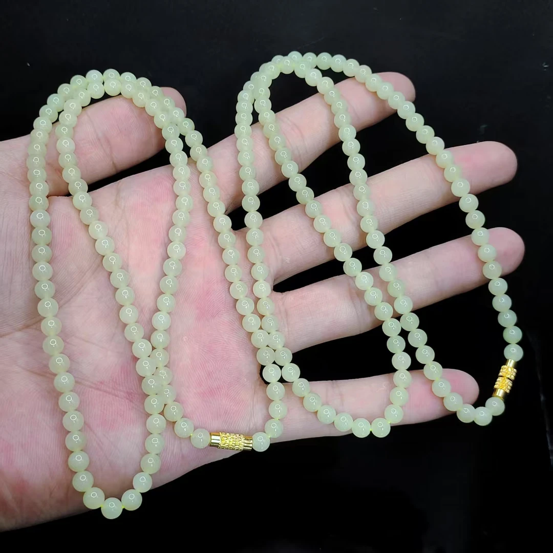 【李想精选】和田玉女神链X7【多样性发其一】约5mm