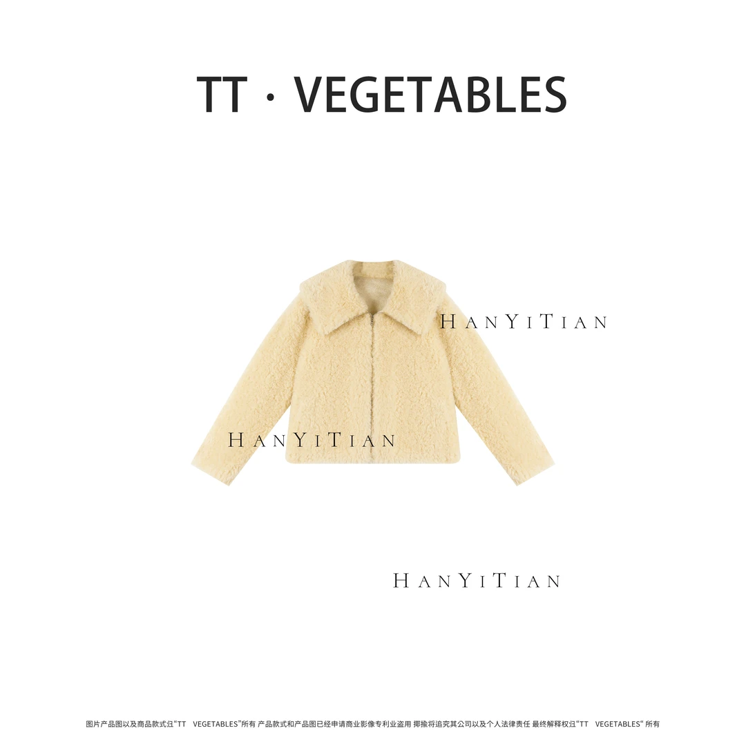 冰糖  气质时尚设计感休闲秋季宽松毛毛外套922232