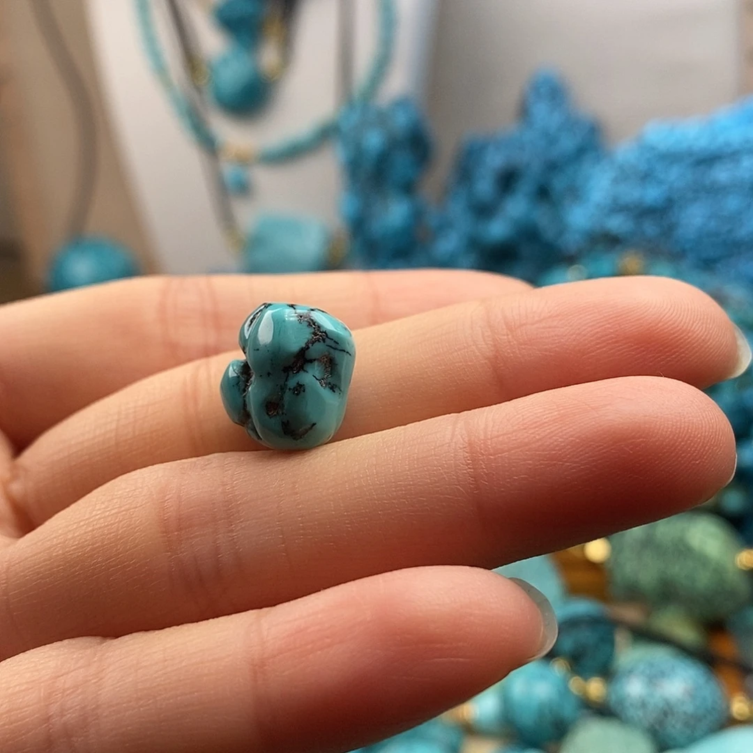 绿松石未镶嵌珠宝半成品