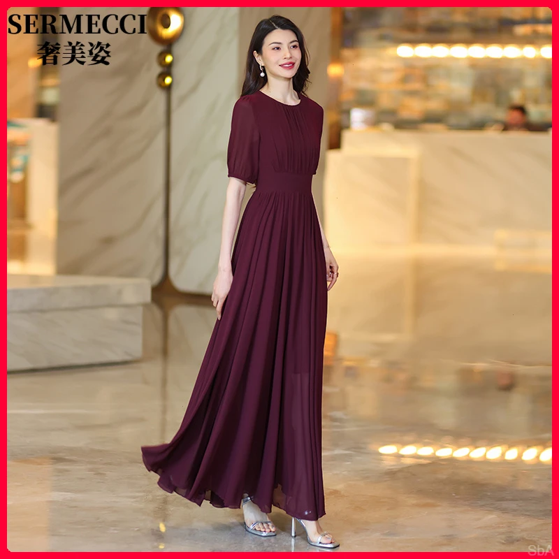 2025初夏穿搭连衣裙气质阔太太新款时尚高级感时尚裙子女夏连身裙