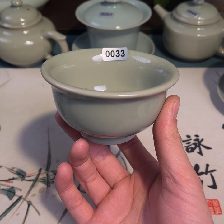 杯子瓷0033 青鸾汝瓷汝州发货