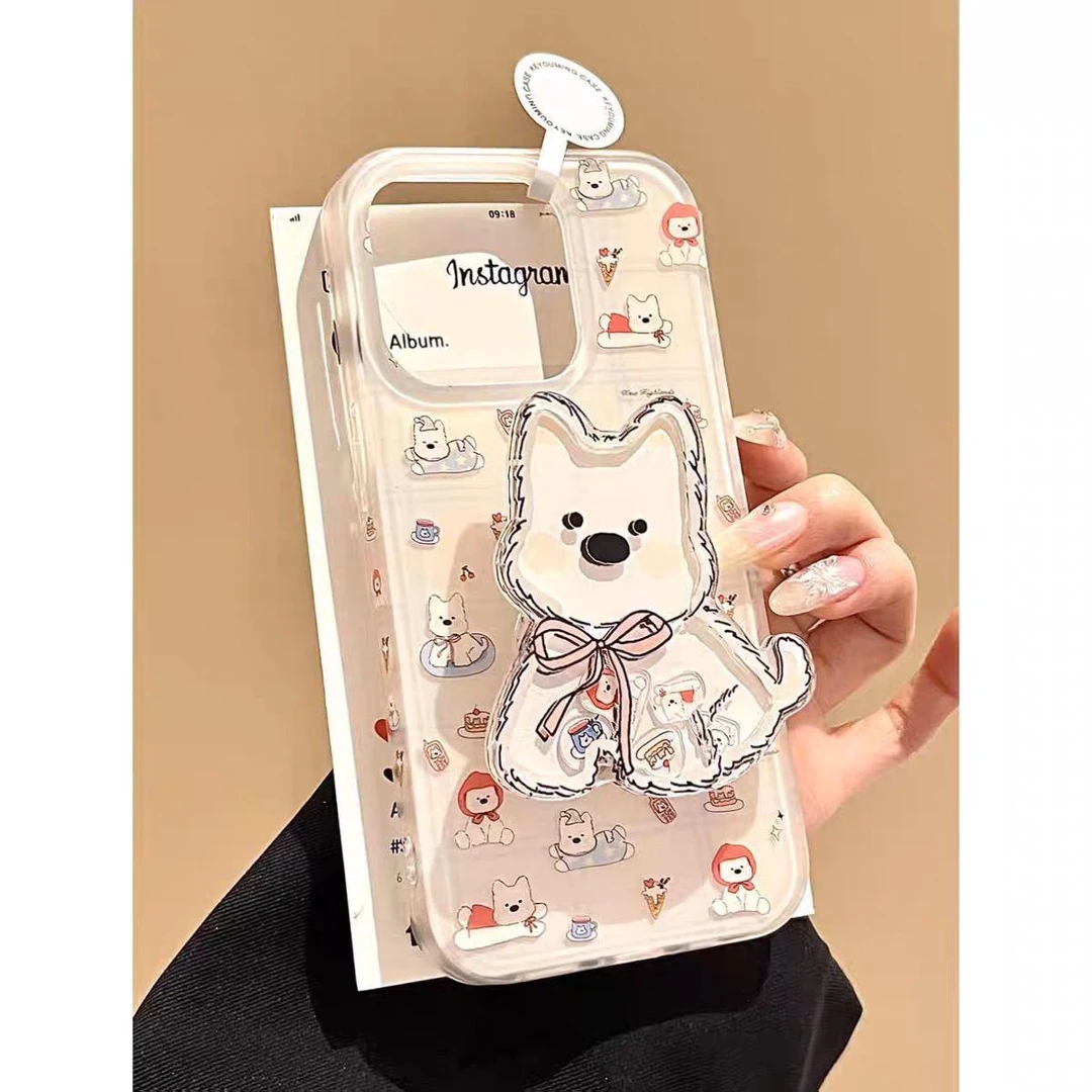 奥菲顿超人西高地支架适用iPhone16大孔手机壳华为vivo小米oppo套