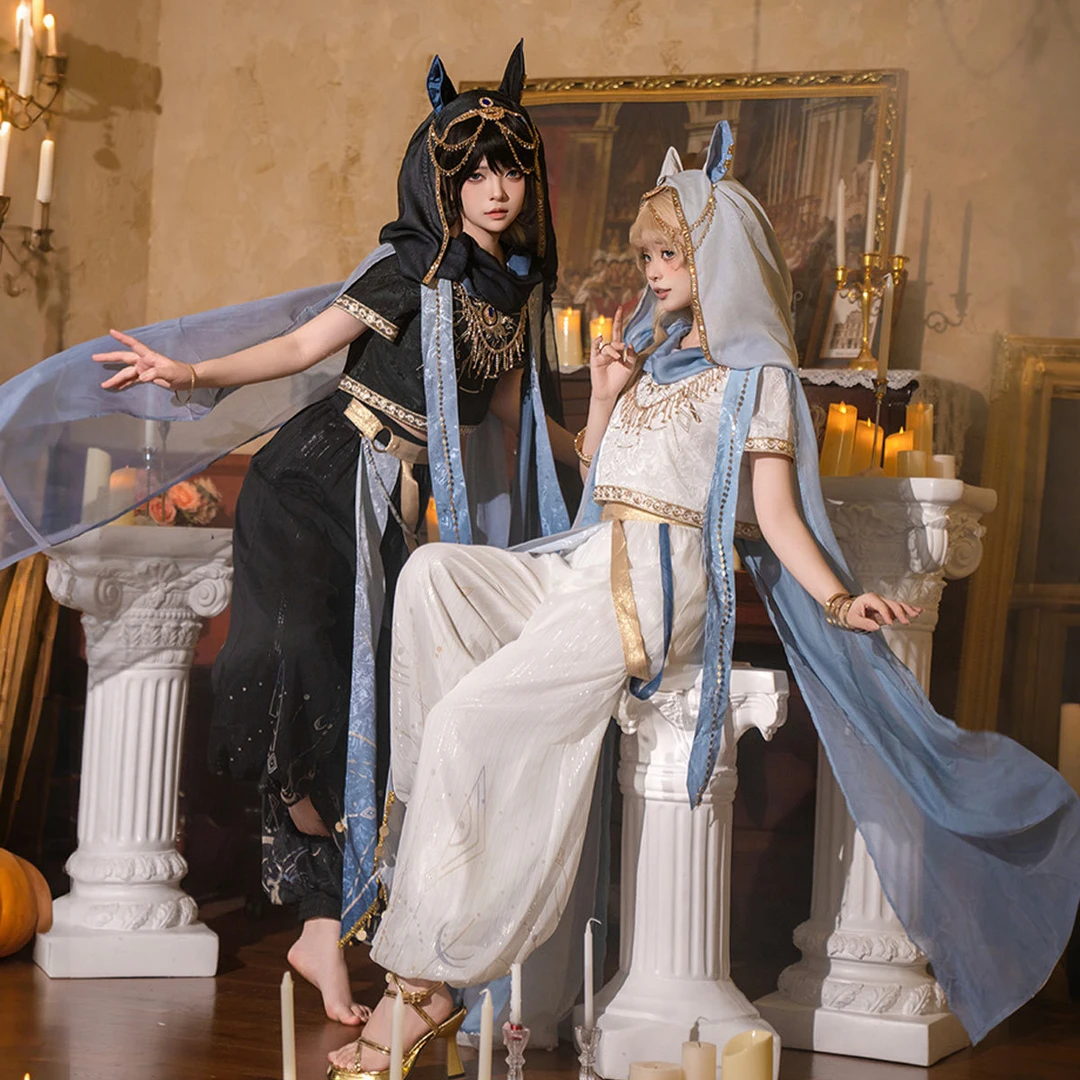 锦慕波斯神域敦煌风西域风Lolita双子姐妹款上衣裤子套装