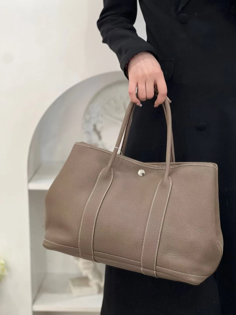 95新 Hermes/爱马仕 98新/爱马仕花园包36大象灰/优品