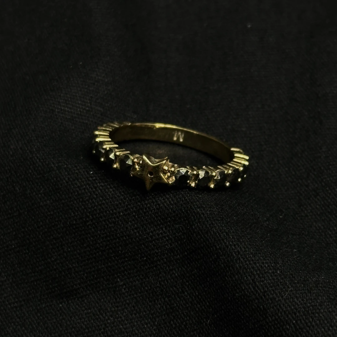 95新 DIOR/迪奥 星星水钻戒指M码/JJ5092444