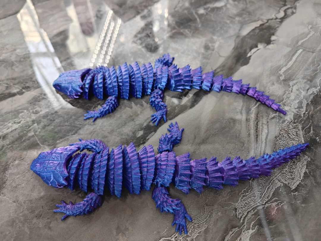 3d打印蜥蜴可动关节模型玩具便宜手办长23cm