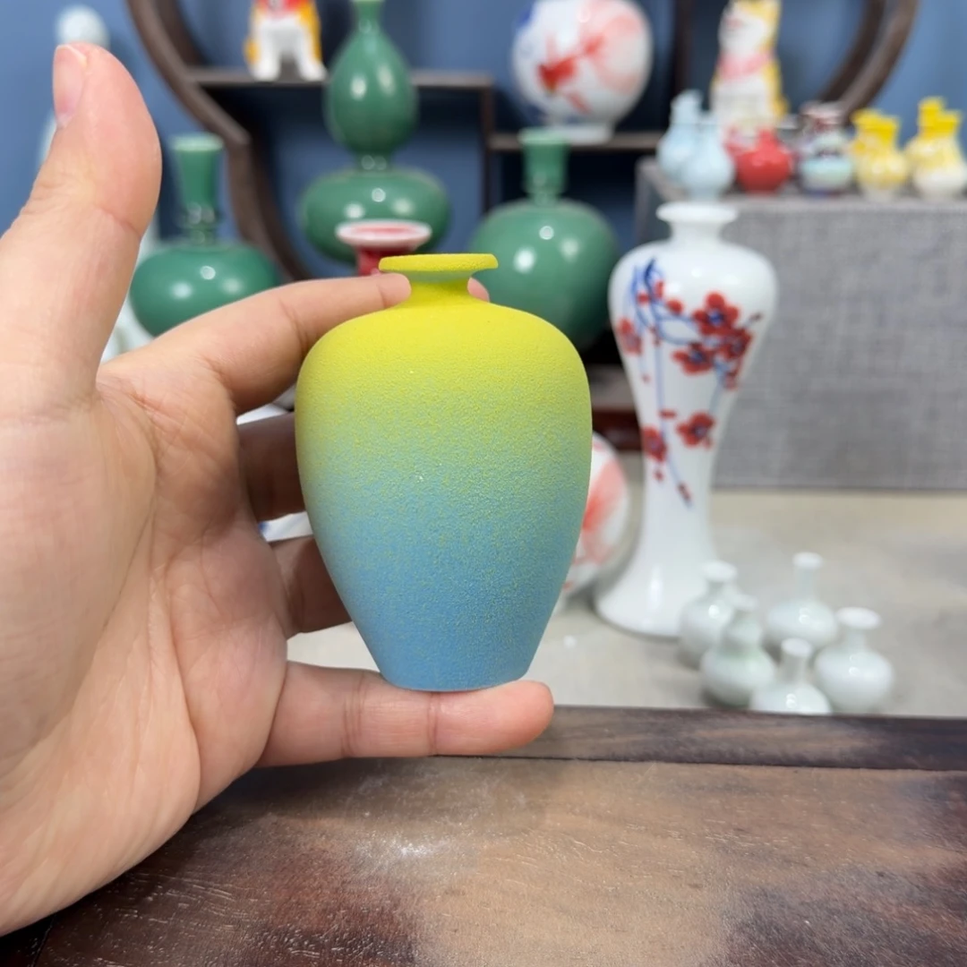 陶瓷手工小花器摆件