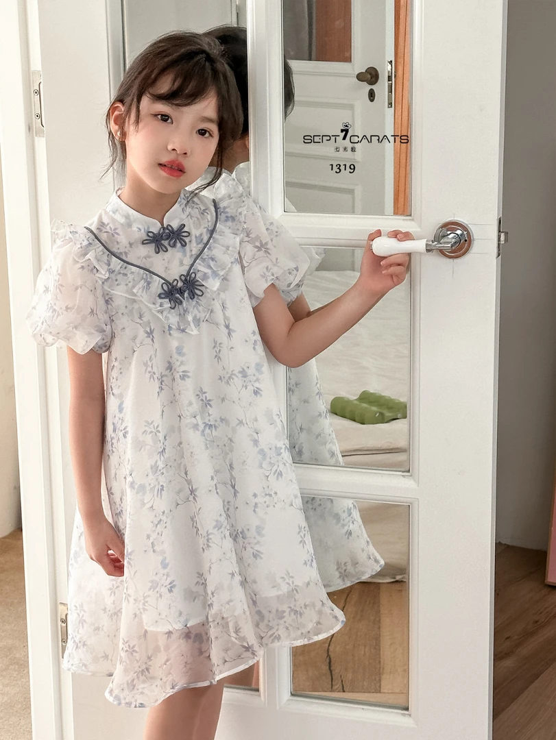 61319高端潮流时尚百搭休闲童装时尚连衣裙A15-3-1