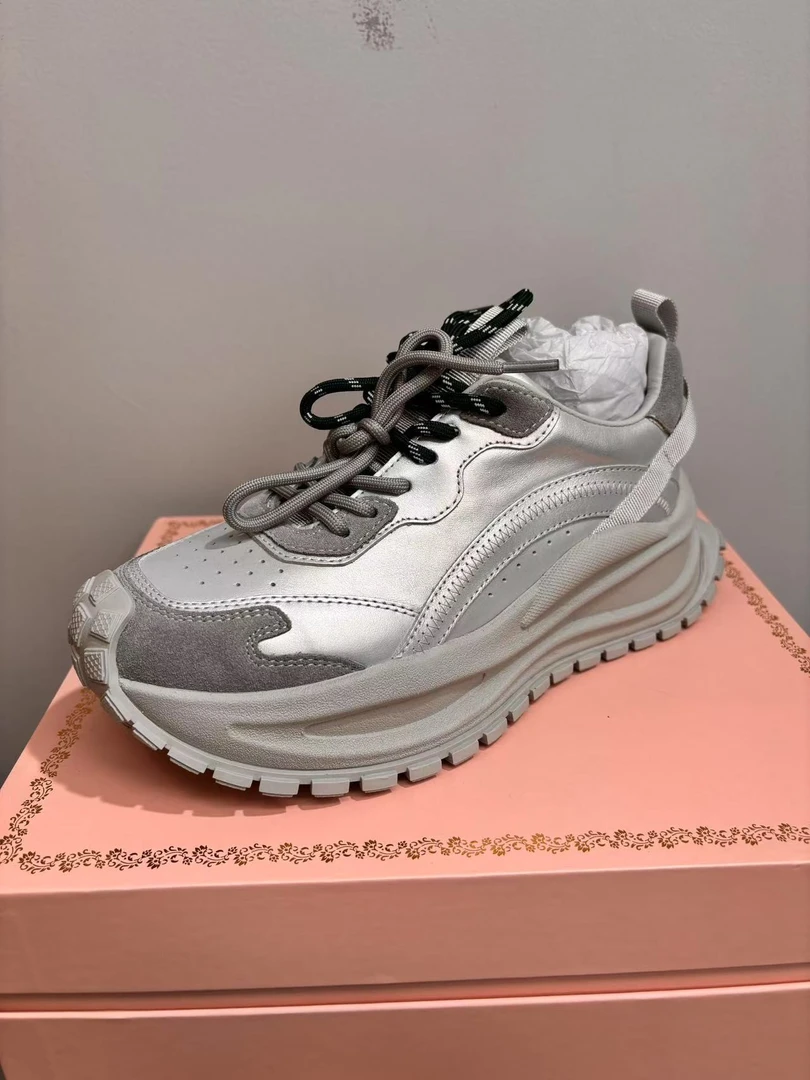 [星腾] 时尚摩登潮流女鞋双色系带个性款厚底老爹运动鞋 Y2512-15