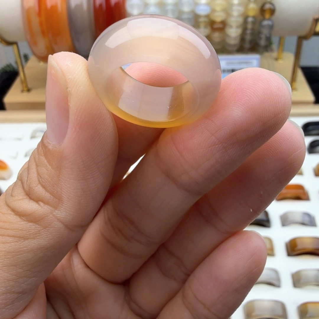 未镶嵌戒圈玛瑙/玉髓10/11圈福利不退换介意勿拍
