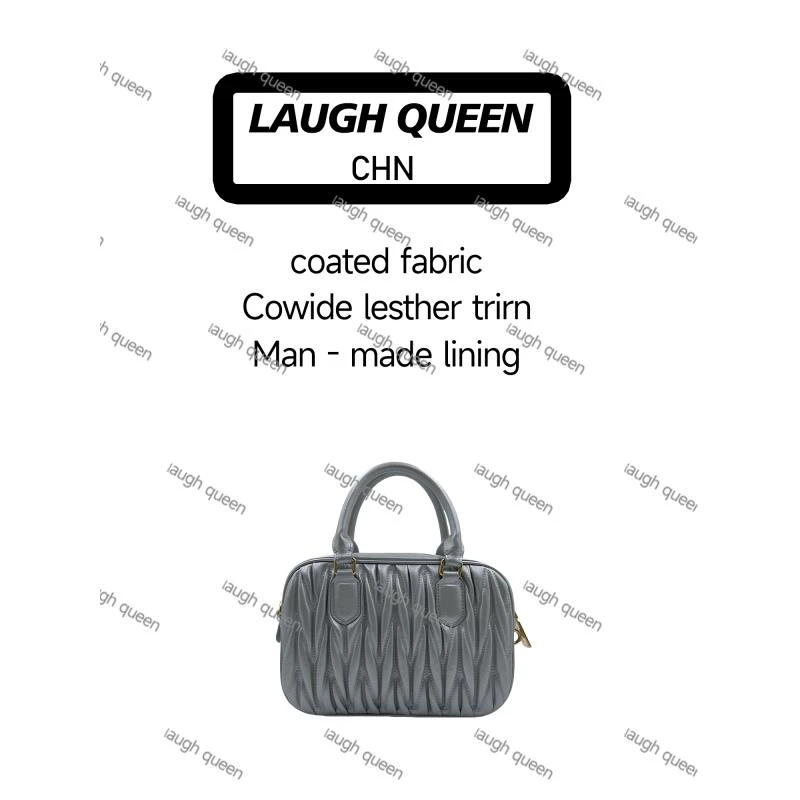 Laugh Queen手工打造真皮女士包10811 黑色银色 zz保龄球 24cm