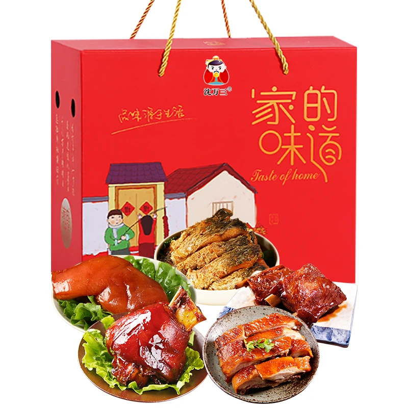 沈万三 家的味道蹄髈+酱排骨+猪脸肉+酱鸭+熏鱼