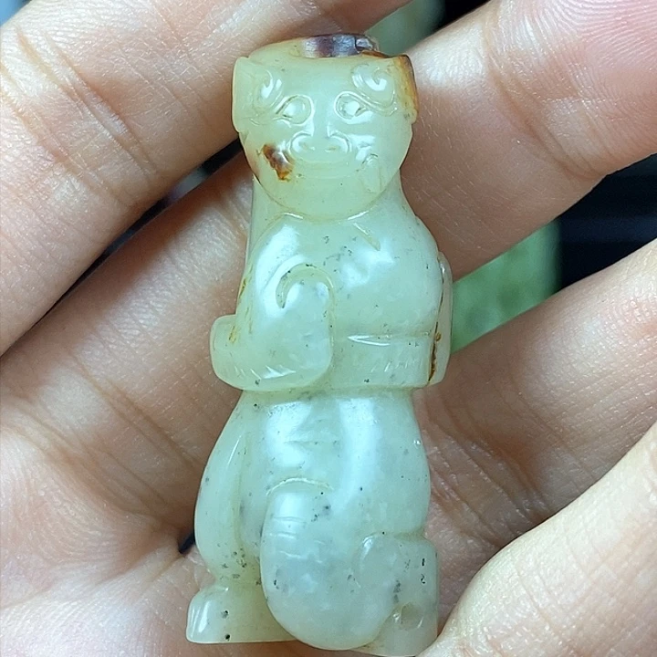 和田玉未镶嵌挂件