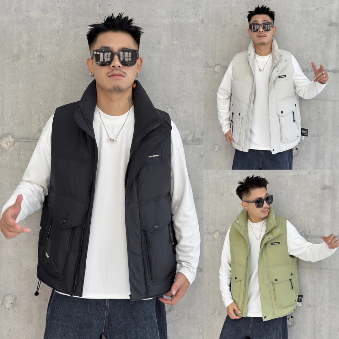 【树邦实体马甲】秋冬新款工装潮牌设计防风保暖背心马甲