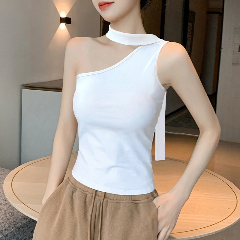 吊带背心女2025新款夏季纯棉内搭修身显瘦打底美背别致无袖上衣
